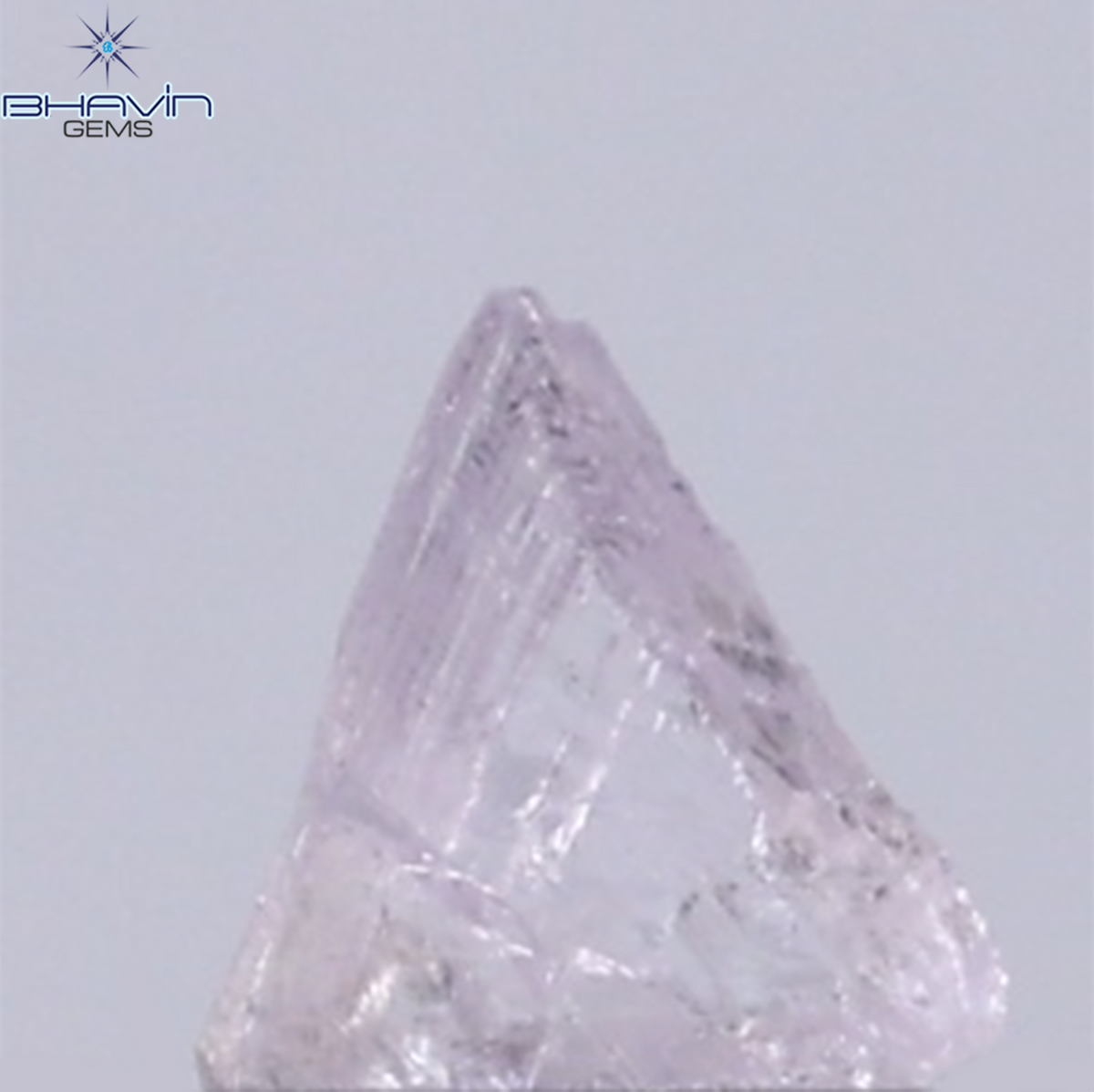 0.15 CT Natural Rough Diamond Pink Color Clarity SI (3.75 MM)