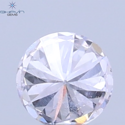 0.26 CT ラウンドシェイプ 天然ダイヤモンド ピンクカラー VS1 クラリティ (4.10 MM)
