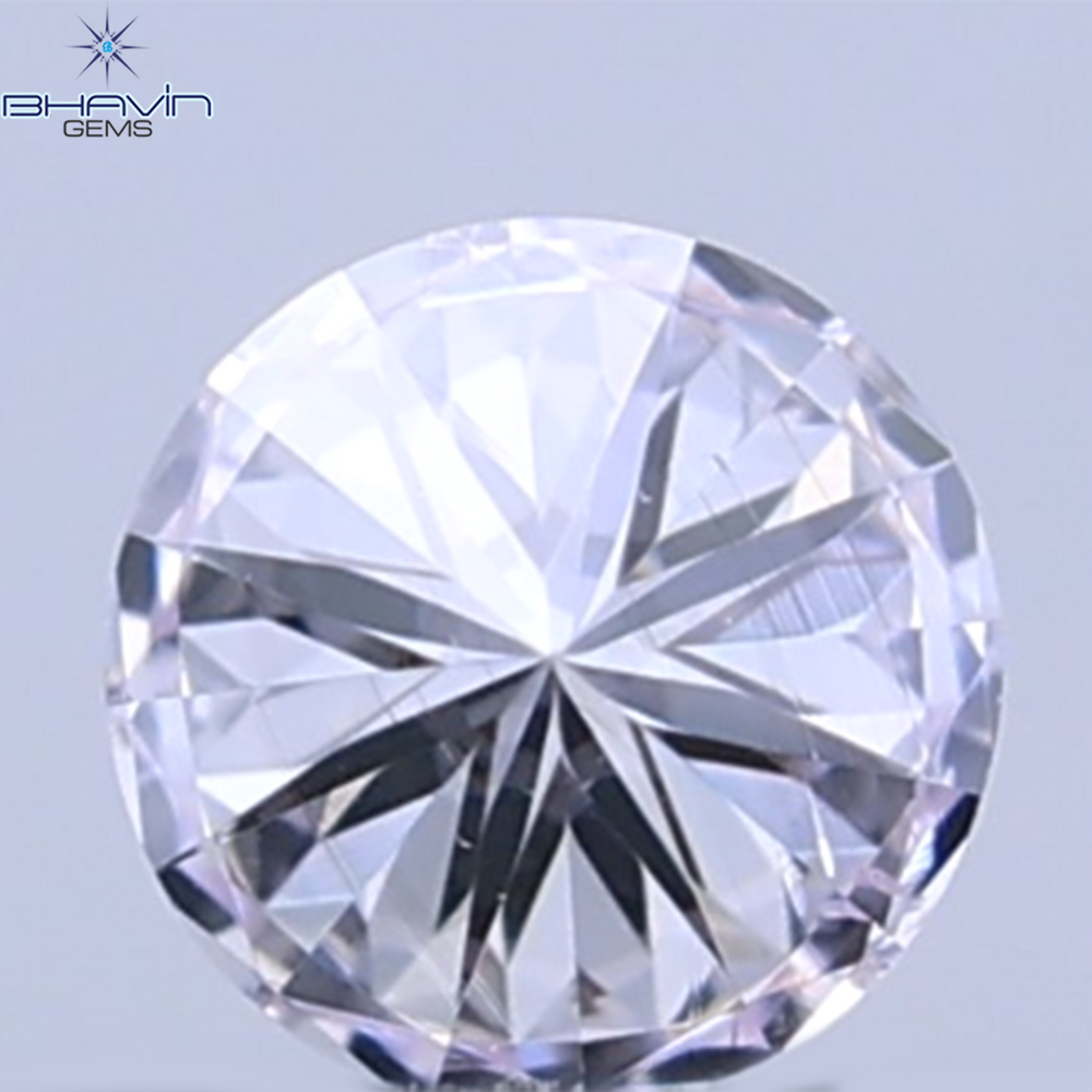 0.05 CT Natural Round Diamond Pink Color Clarity SI (2.3 MM)
