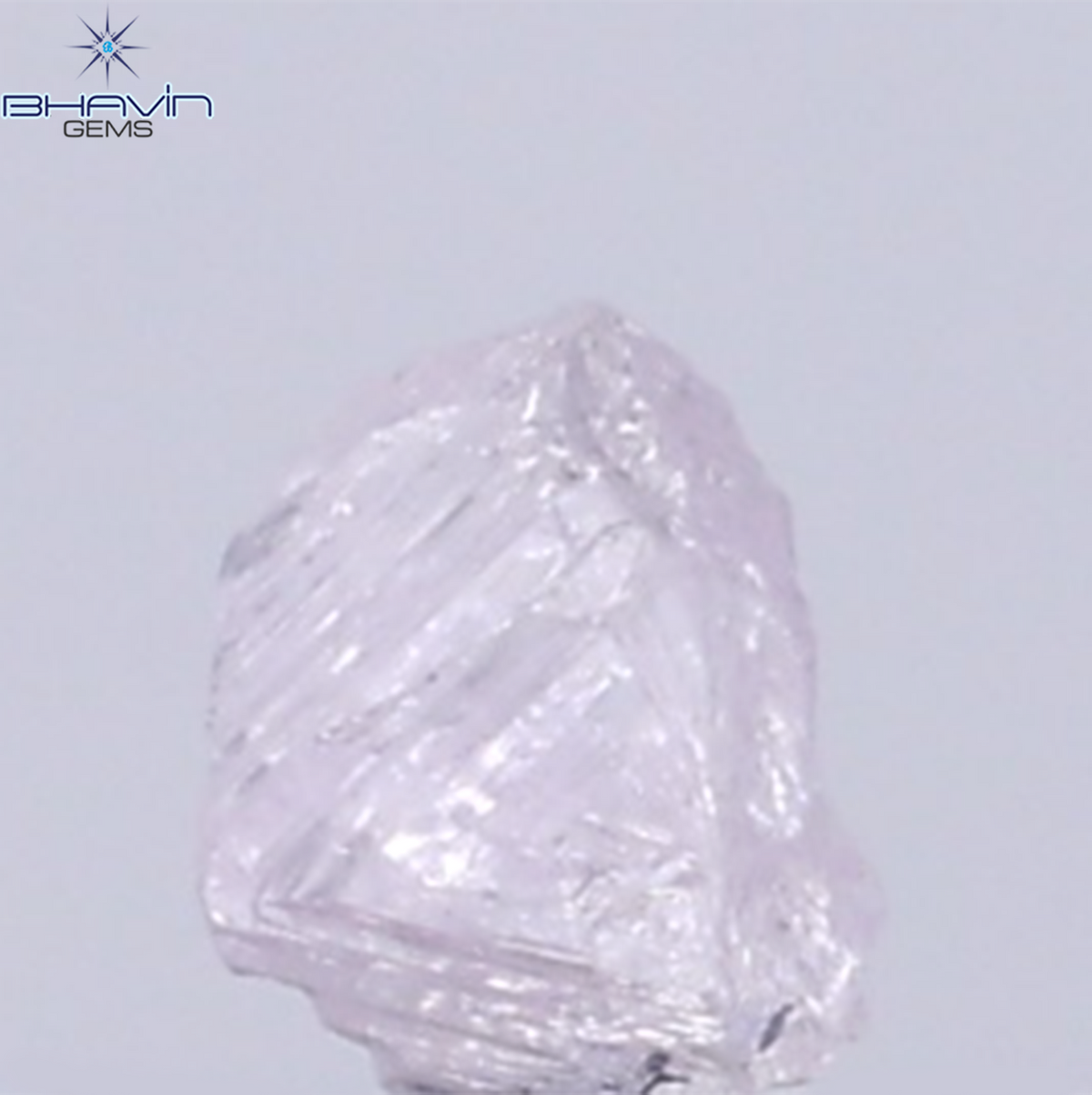 0.15 CT Natural Rough Diamond Pink Color Clarity SI (3.33 MM)
