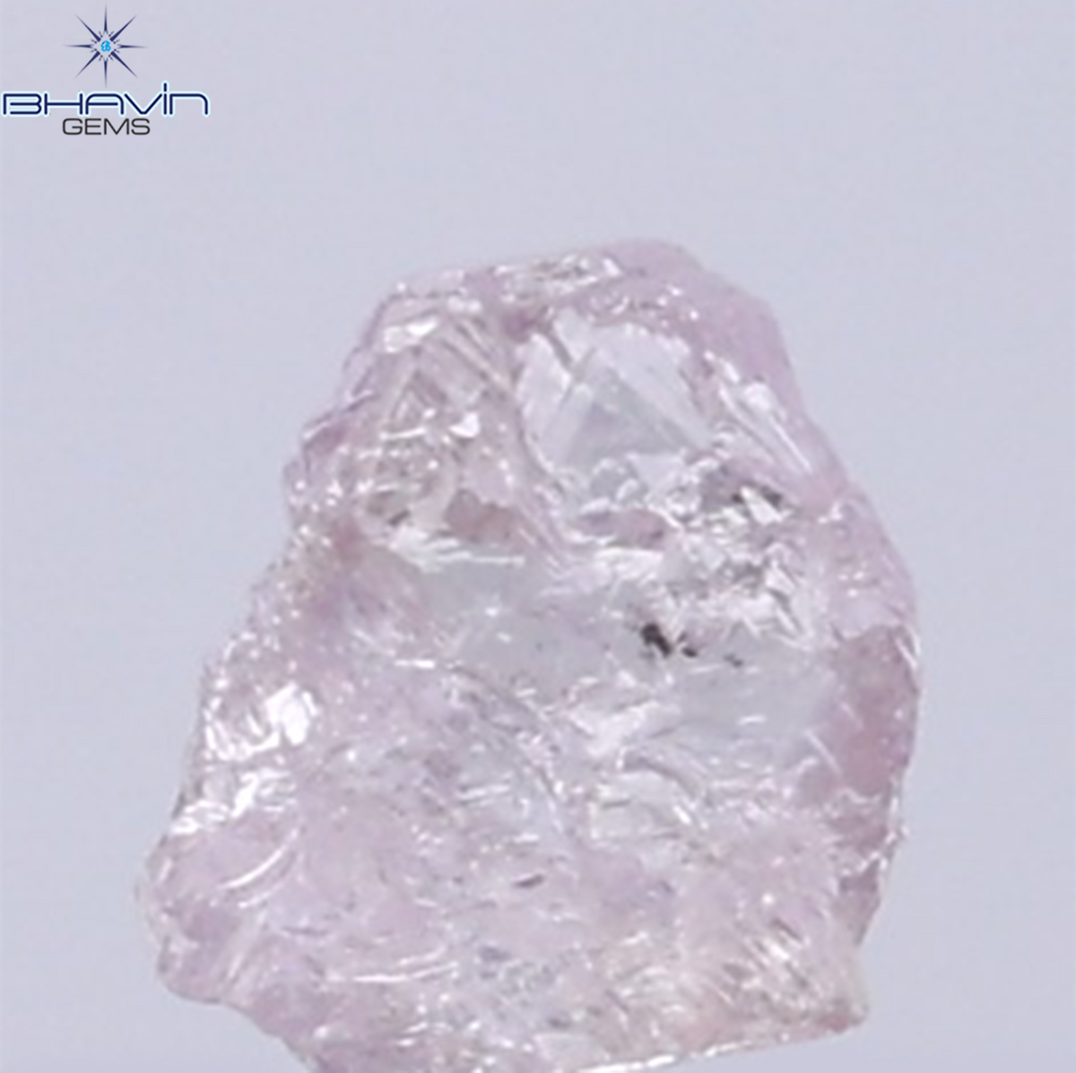 0.31 CT Natural Rough Diamond Pink Color Clarity SI (3.95 MM)