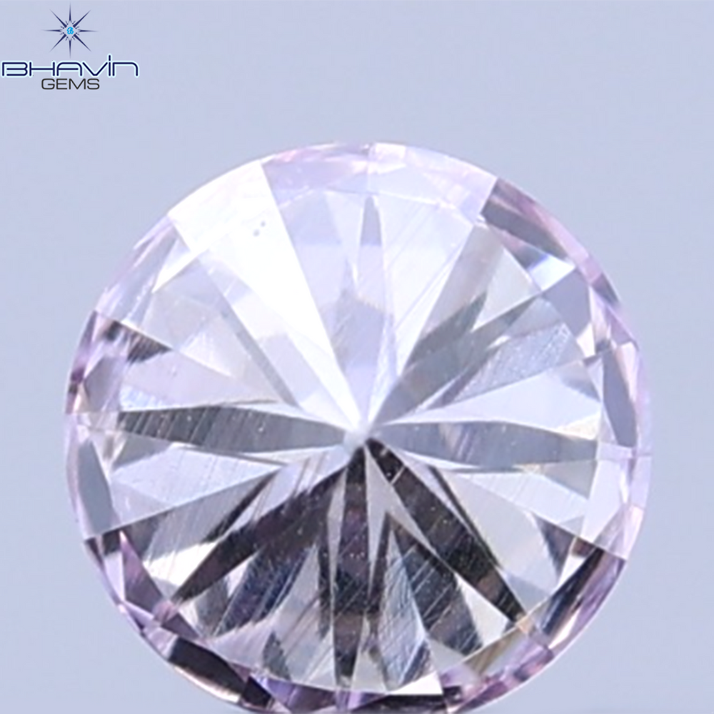 0.08 CT Natural Round Diamond Pink Color Clarity VS1 (2.70 MM)