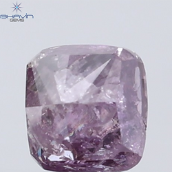 0.39 CT Radiant Diamond Natural Pink Color I3 Clarity (3.71 MM)