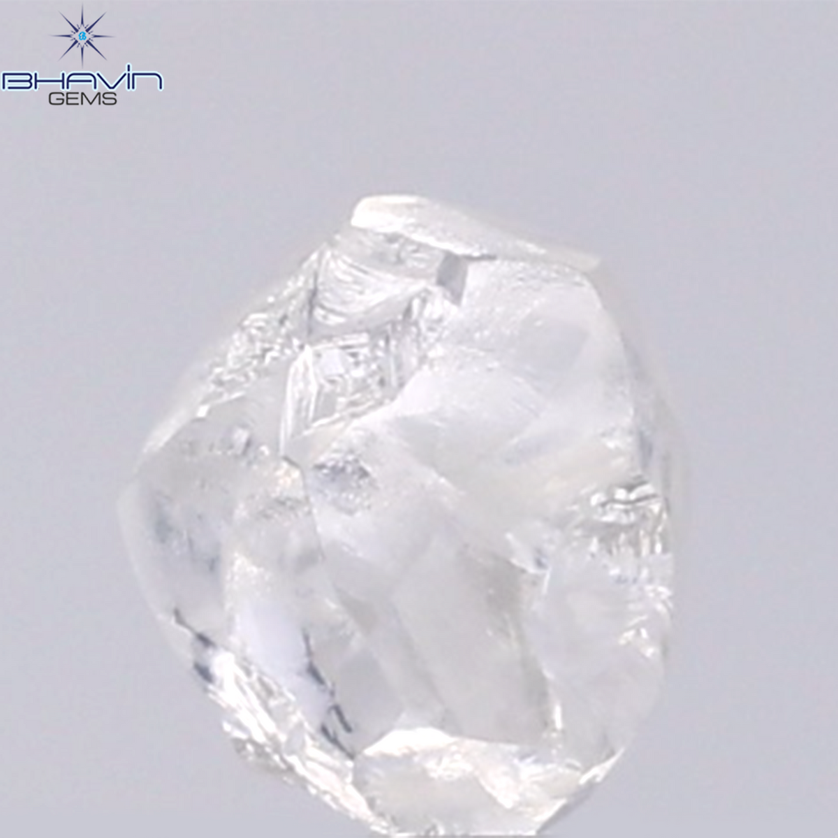 0.90 CT Natural Rough Diamond White Color Clarity VS (5.67 MM)