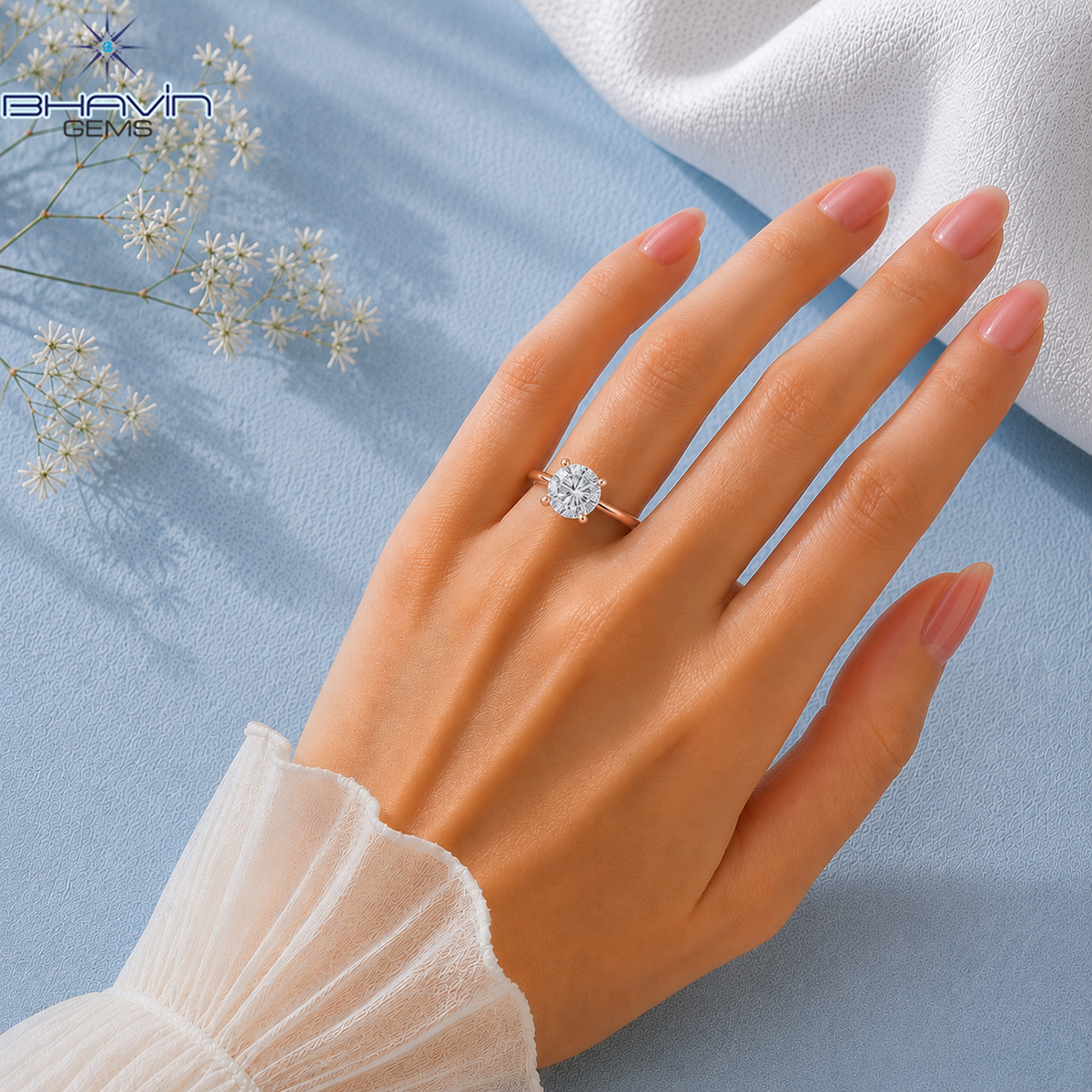 Lumessa Cushion Cut Engagement Ring with Elevated Hidden Gallery Setting
