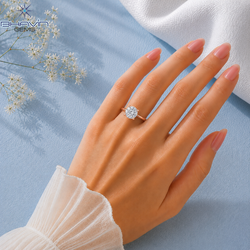 Cushion Cut Solitaire Engagement Ring with Petite Claw Prongs in Rose Gold