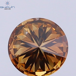 0.24 CT Natural Round Diamond Cognac Color Clarity SI (4.05 MM)