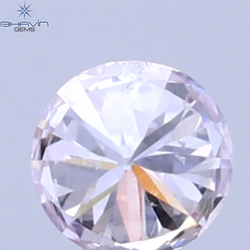 0.07 CT Natural Round Diamond Pink Color Clarity VS2 (2.36 MM)