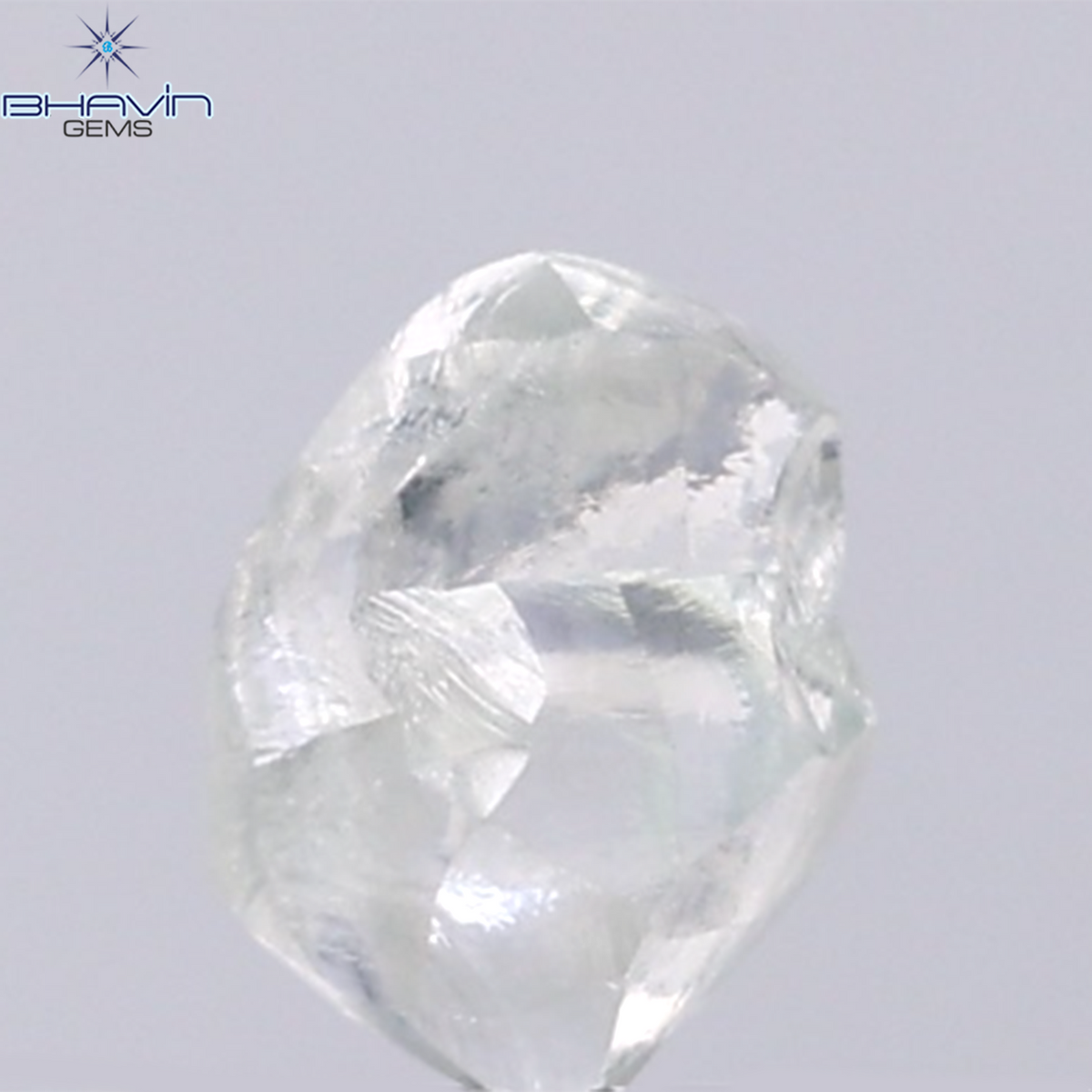 0.99 CT Natural Rough Diamond Green Color Clarity VS (6.31 MM)