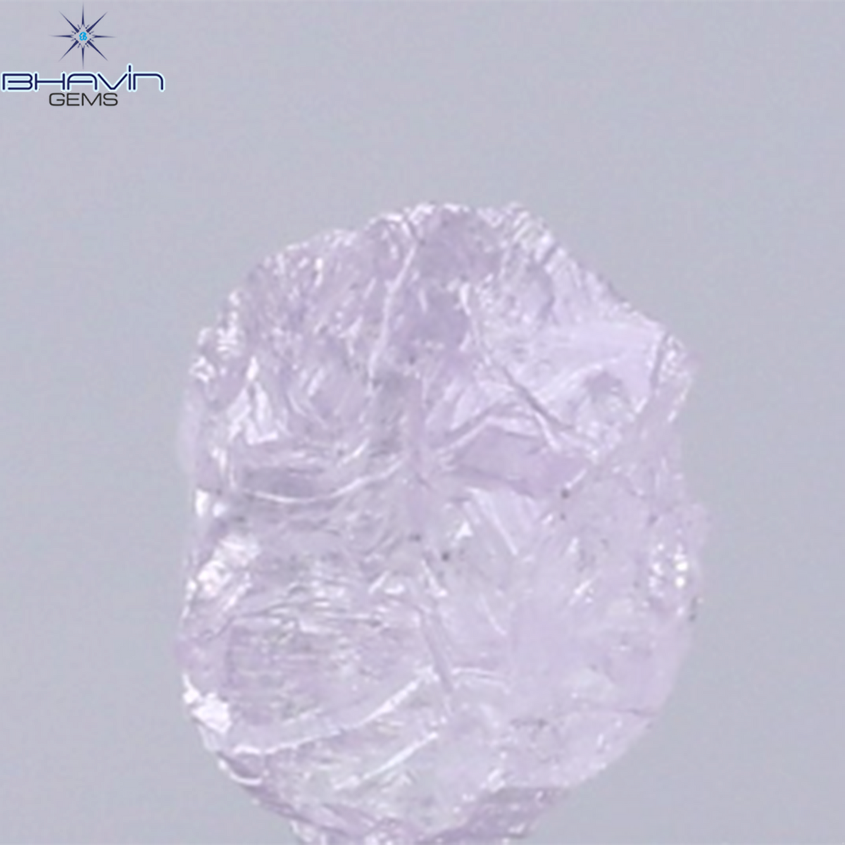 0.37 CT Natural Rough Diamond Pink Color Clarity VS (4.72 MM)
