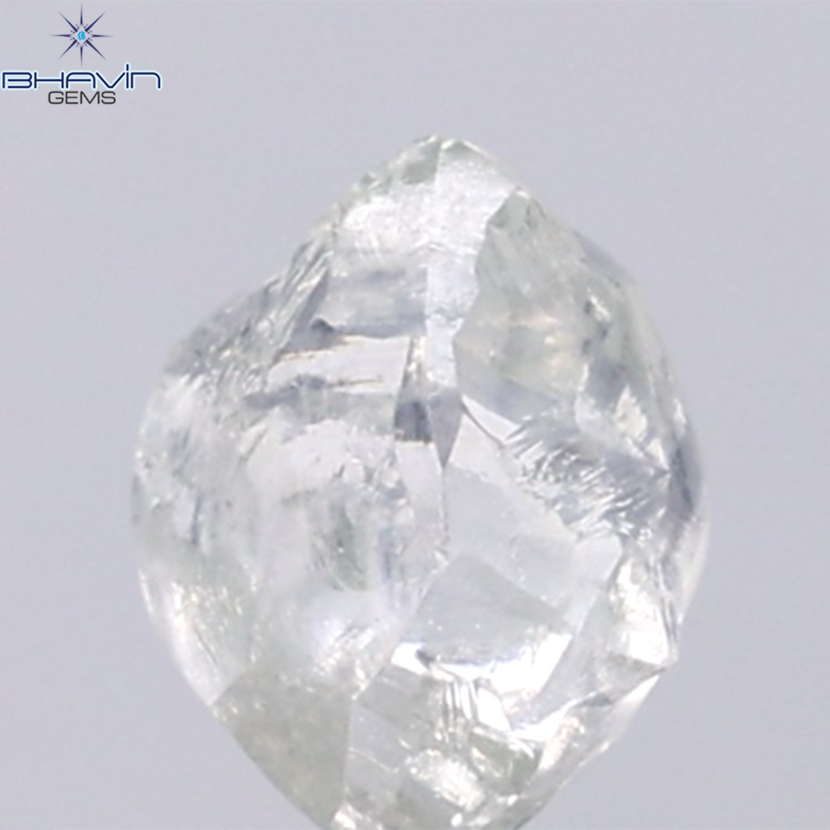 0.93 CT Natural Rough Diamond Green Color Clarity VS (6.74 MM)