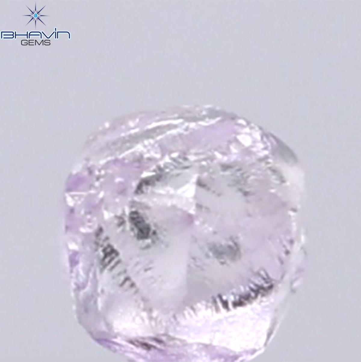 0.27 CT Natural Rough Diamond Pink Color Clarity SI (3.39 MM)