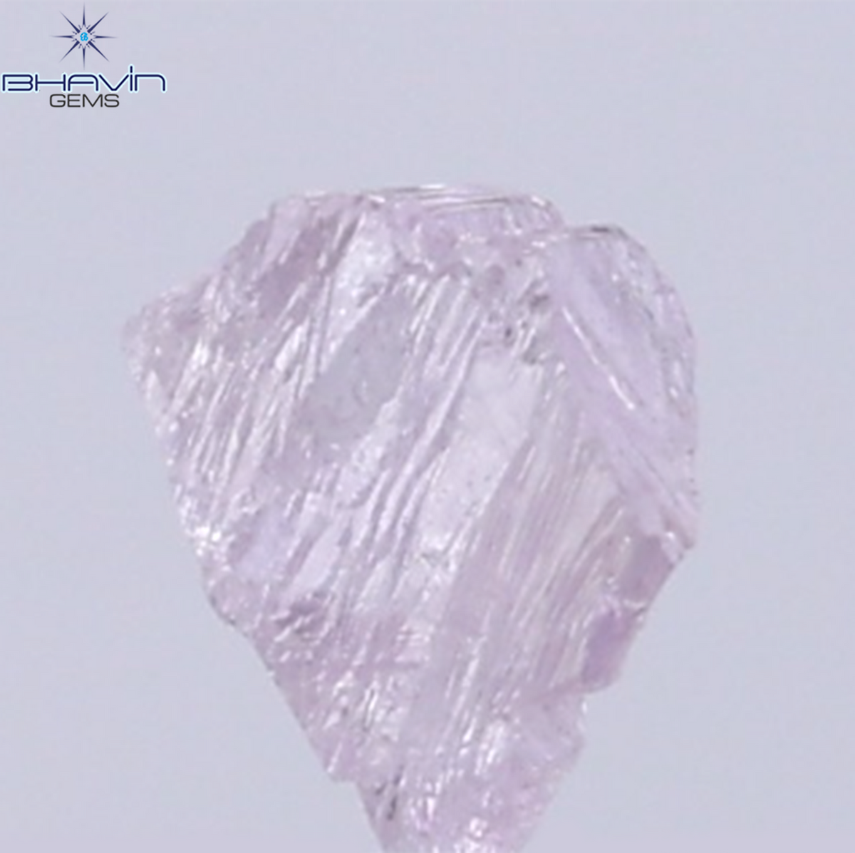 0.22 CT Natural Rough Diamond Pink Color Clarity VS (4.56 MM)