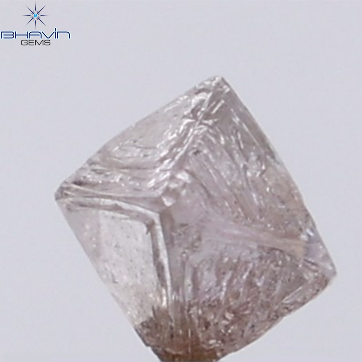 0.99 CT Natural Rough Diamond Pink Color Clarity SI (5.00 MM)