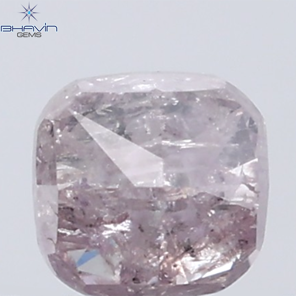 0.35 CT Cushion Diamond Natural Pink Color I3 Clarity (3.76 MM)