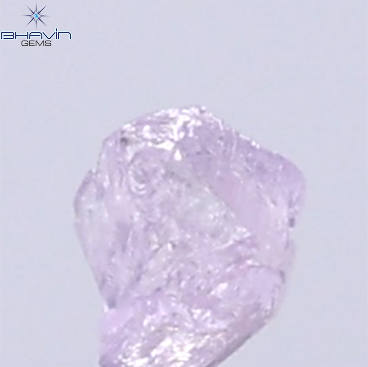 0.08 CT Natural Rough Diamond Pink Color Clarity SI (2.59 MM)