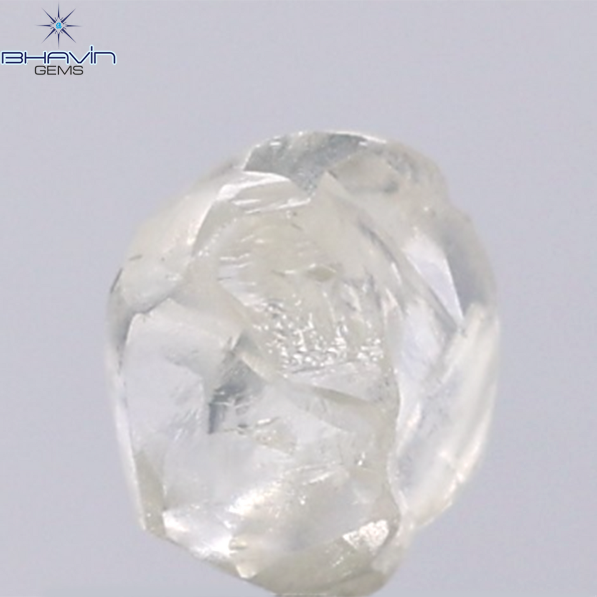 0.91 CT Natural Rough Diamond White Color Clarity VS (6.00 MM)