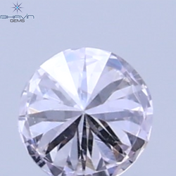 0.03 CT Natural Round Diamond Pink Color Clarity SI1 (1.90 MM)