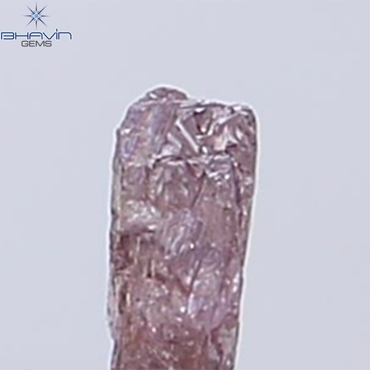 0.30 CT Natural Rough Diamond Pink Color Clarity SI (4.44 MM)