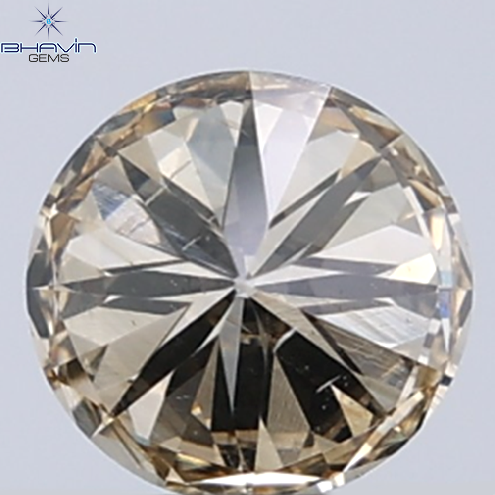 0.31 CT Natural Round Diamond Brown Color Clarity VS2 (4.26 MM)