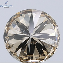 0.31 CT Natural Round Diamond Brown Color Clarity VS2 (4.26 MM)