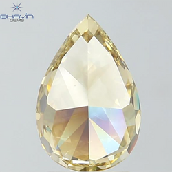 GIA認定 1.27 CT クッションダイヤモンド イエローカラー 天然ダイヤモンド VS1 クラリティ (5.97 MM)