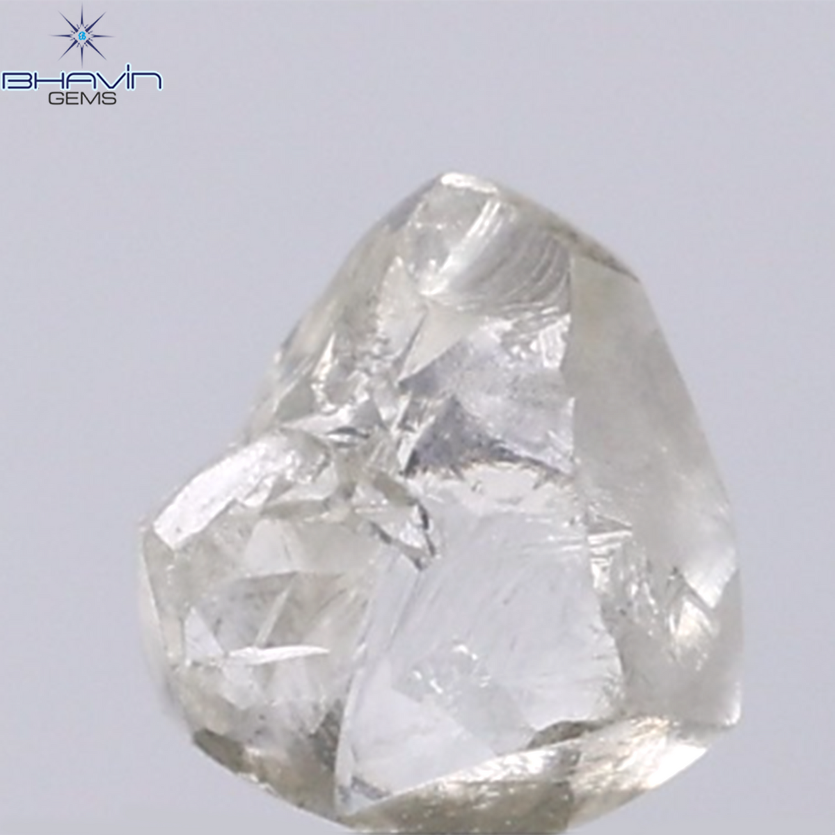 0.92 CT Natural Rough Diamond Grey Color Clarity VS (5.95 MM)
