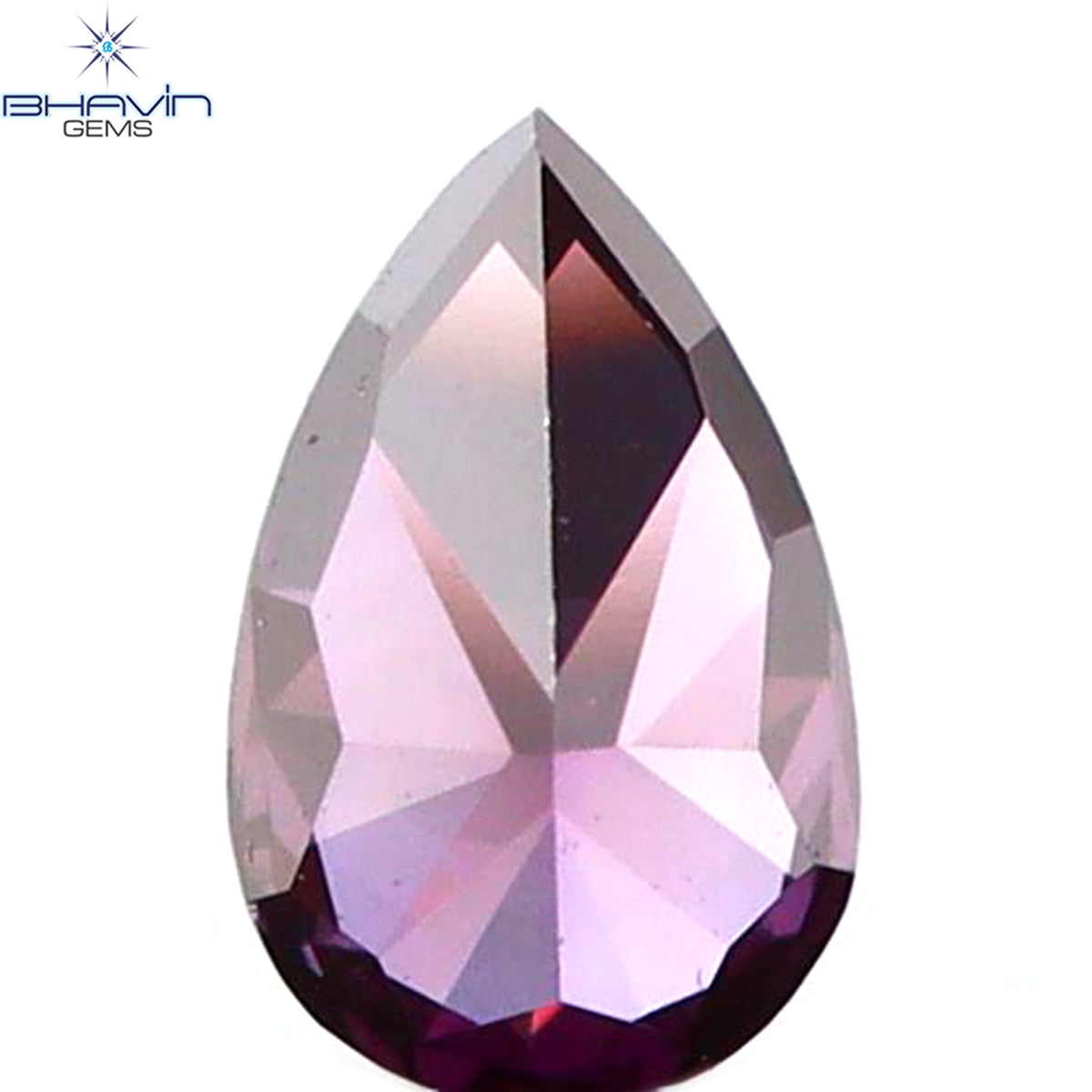 0.07 CT Natural Pear Diamond Enhanced Pink Color Clarity VS1 (3.12 MM)
