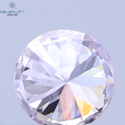 0.03 CT Natural Round Diamond Pink Color Clarity SI (1.90 MM)