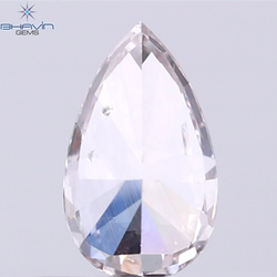 GIA Certified 0.46 CT Pear Diamond Pinkish Brown Color Natural Loose Diamond (6.54 MM)