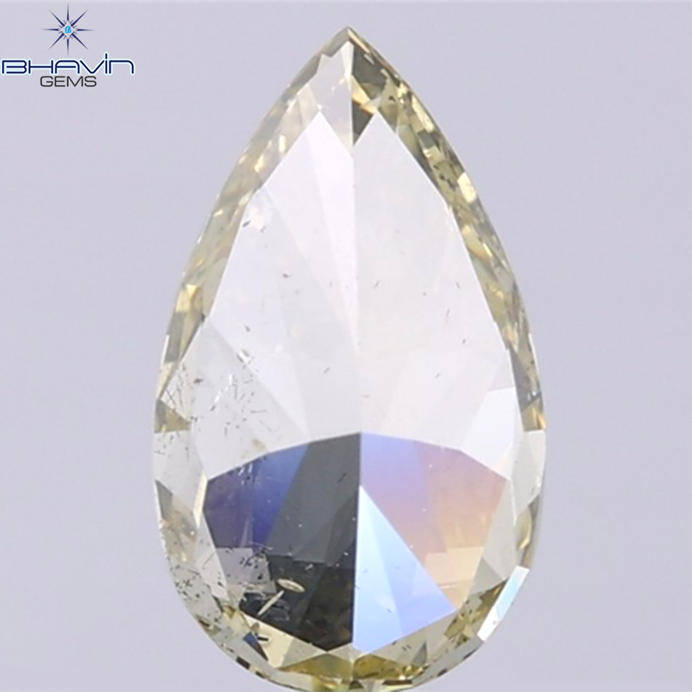GIA Certified 2.00 CT Pear Diamond Brownish Greenish Yellow (CHAMELEON) Color Natural Loose Diamond (10.72 MM)
