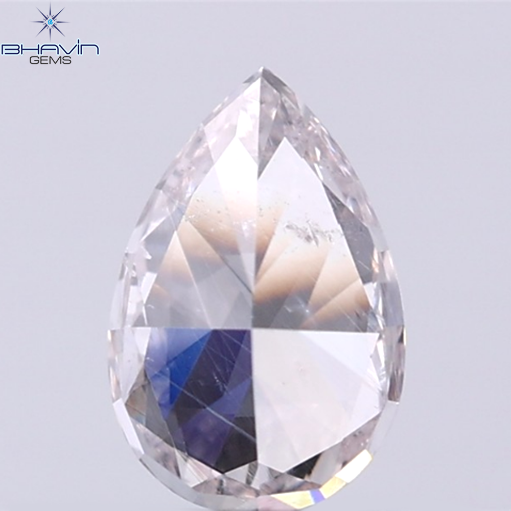 GIA Certified 0.50 CT Pear Diamond Pink Color Natural Loose Diamond (6.17 MM)