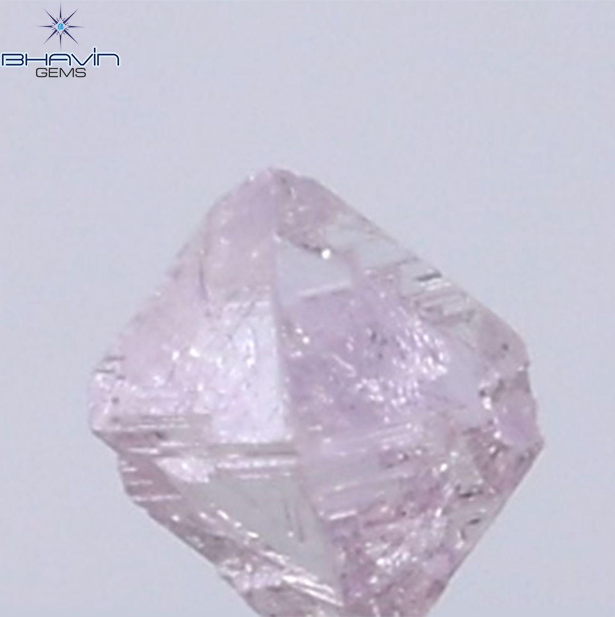 0.18 CT Natural Rough Diamond Pink Color Clarity I1 (3.08 MM)