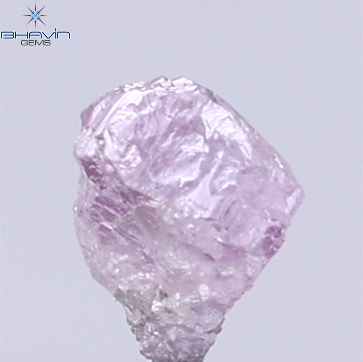 0.51 CT Natural Rough Diamond Pink Color Clarity I1 (5.18 MM)