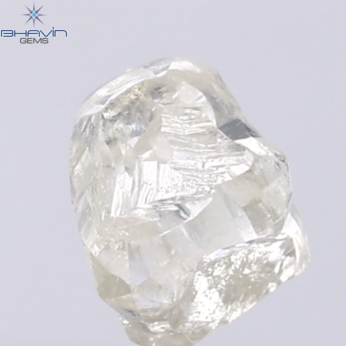 1.55 CT Natural Rough Diamond White Color Clarity VS (7.41 MM)