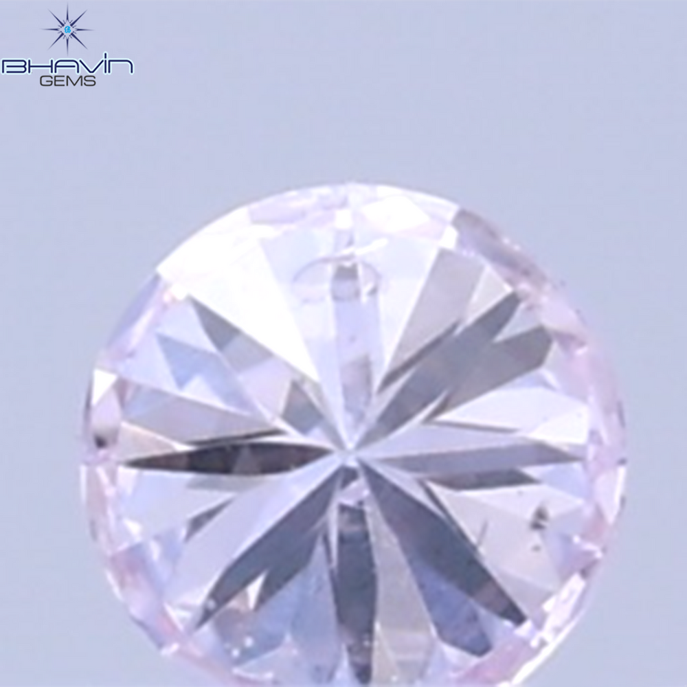 0.02 CT Natural Round Diamond Pink Color Clarity SI (1.6 MM)