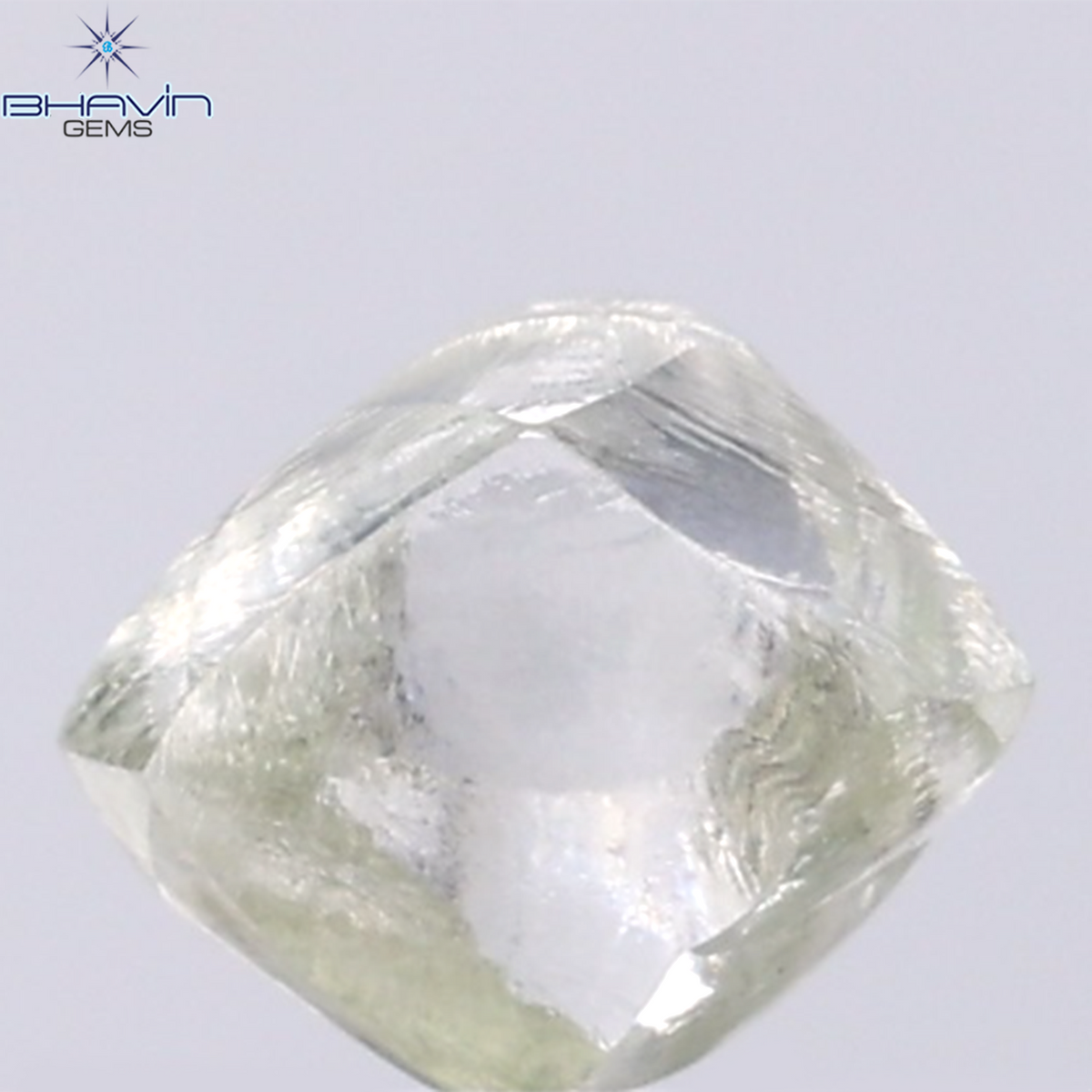 1.74 CT Natural Rough Diamond Green Color Clarity VS (7.28 MM)