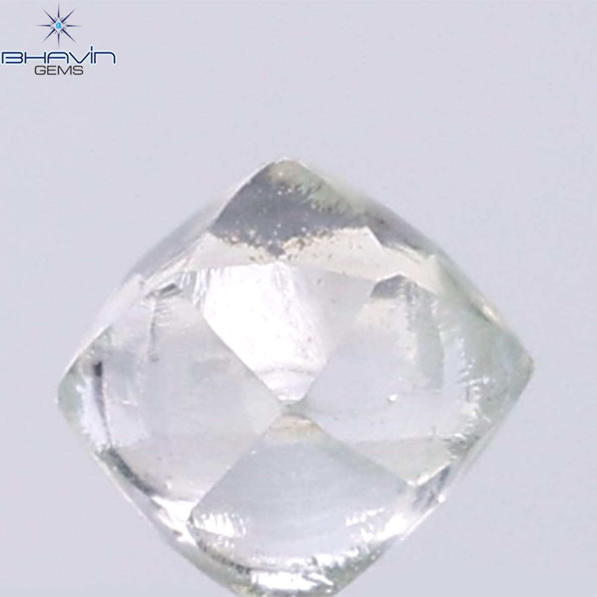 0.97 CT Natural Rough Diamond Green Color Clarity VS (5.39 MM)