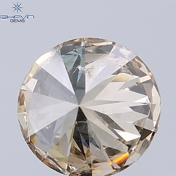 0.41 CT Natural Round Diamond Brown Color Clarity SI1 (4.81 MM)