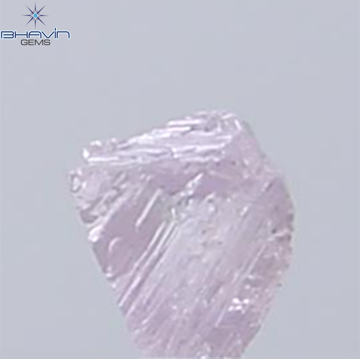 0.17 CT Natural Rough Diamond Pink Color Clarity VS (3.71 MM)