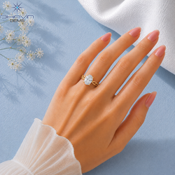 Oval Cut Diamond Twisted Band Solitaire Engagement Ring