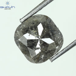 1.02 CT Cushion Shape Natural Diamond Salt And Pepper Color I3 Clarity (6.32 MM)