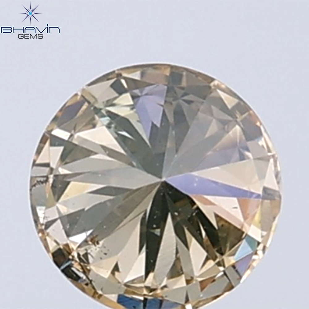 0.18 CT ラウンド ローズ カット シェイプ 天然ダイヤモンド ピンク色 I2 クラリティ (3.86 MM)