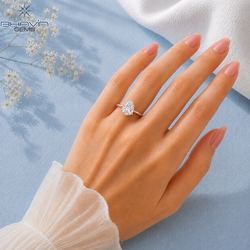 Pear Cut Solitaire Engagement Ring with 5-Prong Wire Basket in Rose Gold