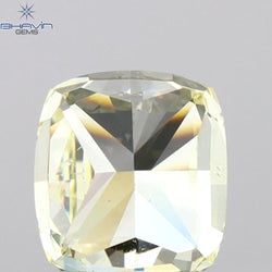 GIA Certified 1.01 CT Cushion Diamond Yellow Color Natural Loose Diamond VS2 Clarity (5.41 MM)