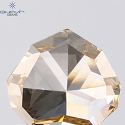 1.00 CT Heart Diamond Natural Brown Color VS2 Clarity (6.26 MM)