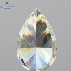 GIA Certified 1.61 CT Pear Diamond U to V Range Color Natural  Diamond (9.43 MM)