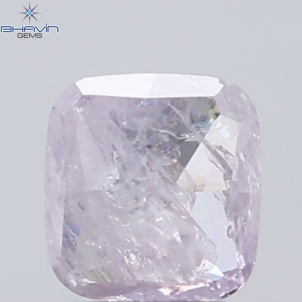 0.27 CT Cushion Diamond Natural Pink Color I3 Clarity (3.72 MM)