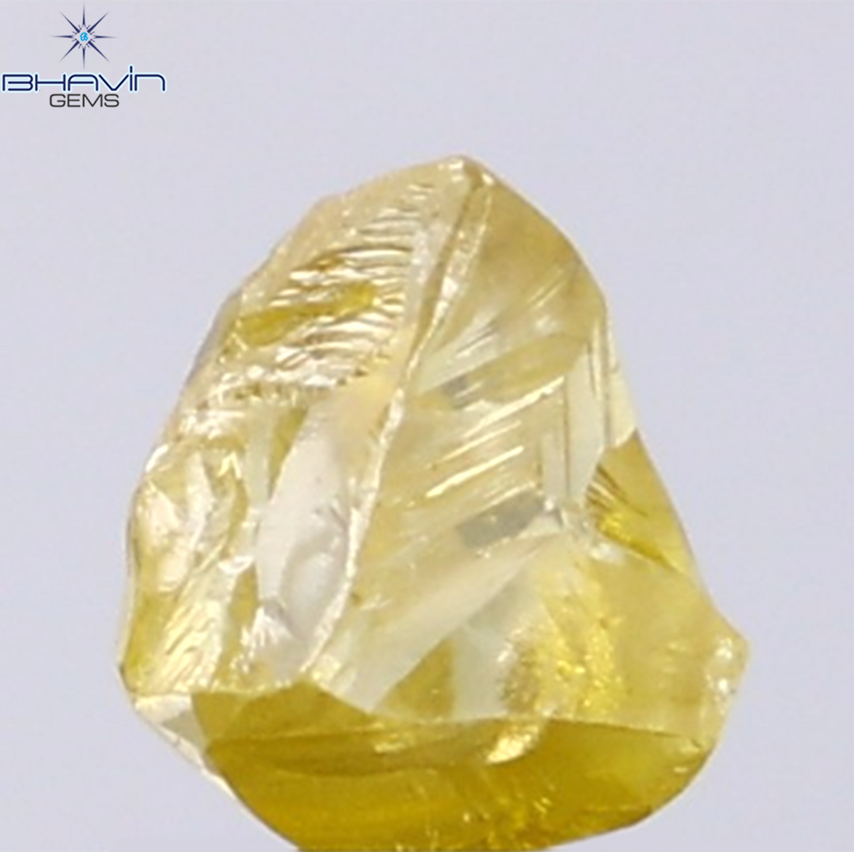 1.12 CT Natural Rough Diamond Enhanced Yellow Color Clarity VS (6.61 MM)