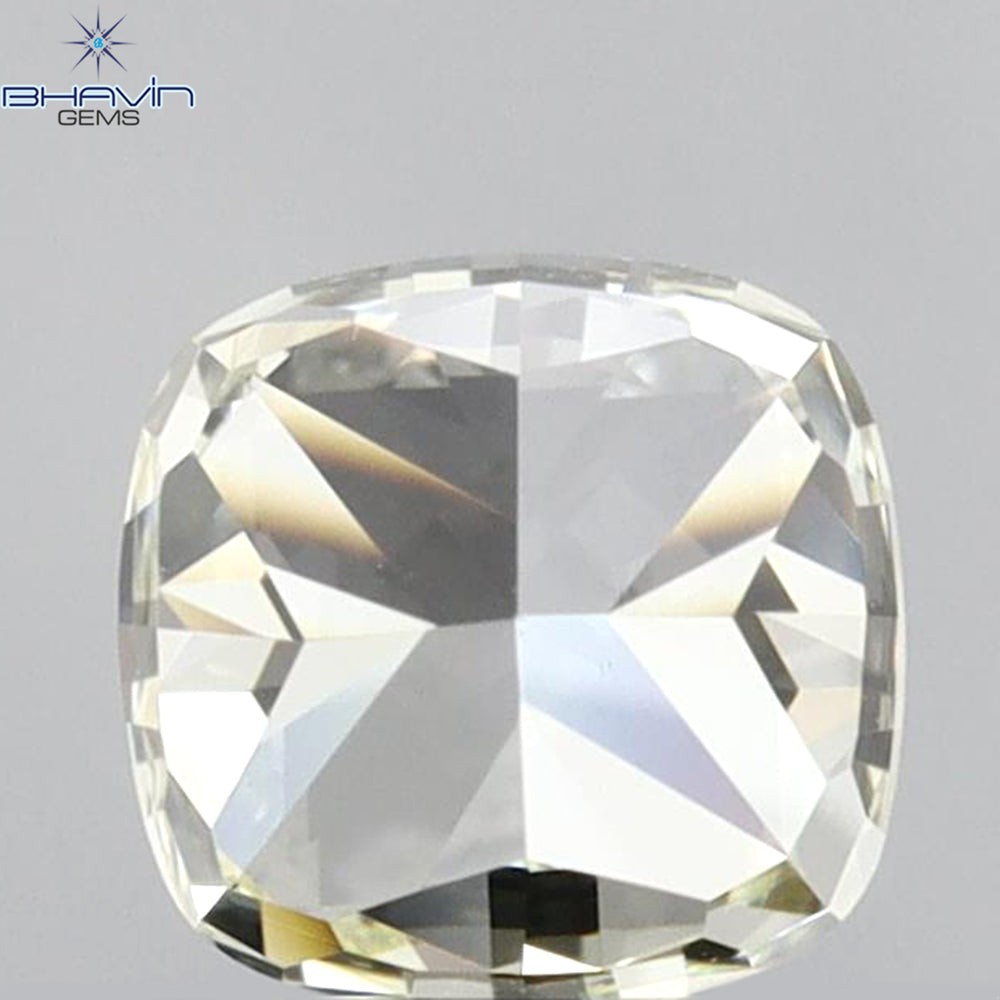 1.00 CT Cushion Shape Natural Diamond Yellow Color VVS1 Clarity (5.23 MM)